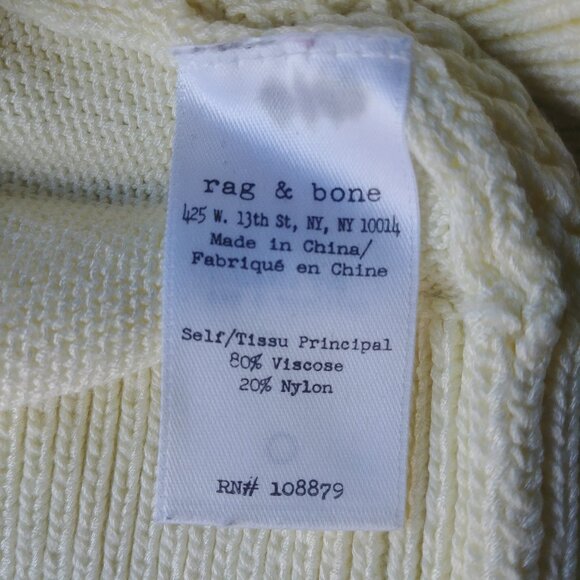 Rag & Bone Buttercream lightweight Knit Sweater Sz XS - Picture 7 of 10